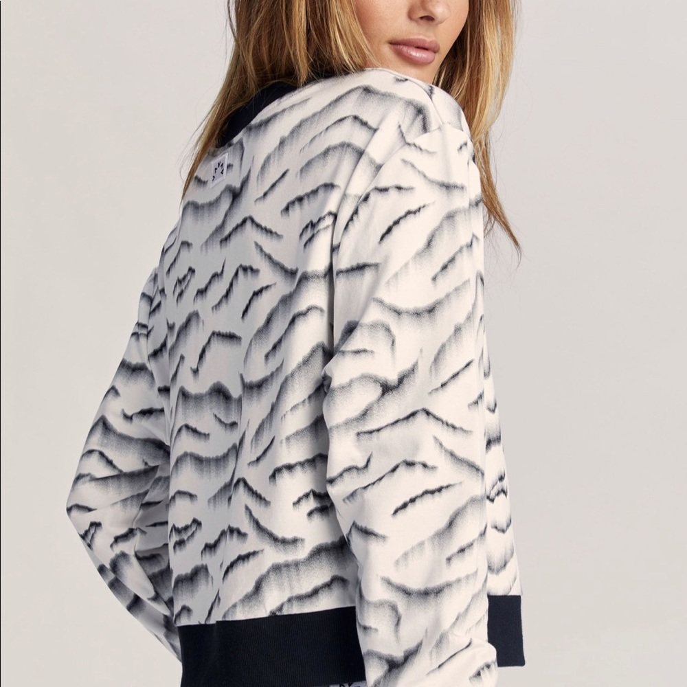 Varley Sawtelle Sweat - Blurred Tiger XS